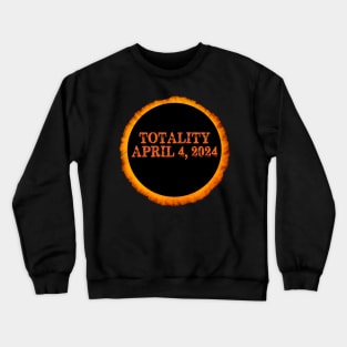 Total Solar Eclipse 2024 | Totality USA Spring April 4, 2024 Crewneck Sweatshirt